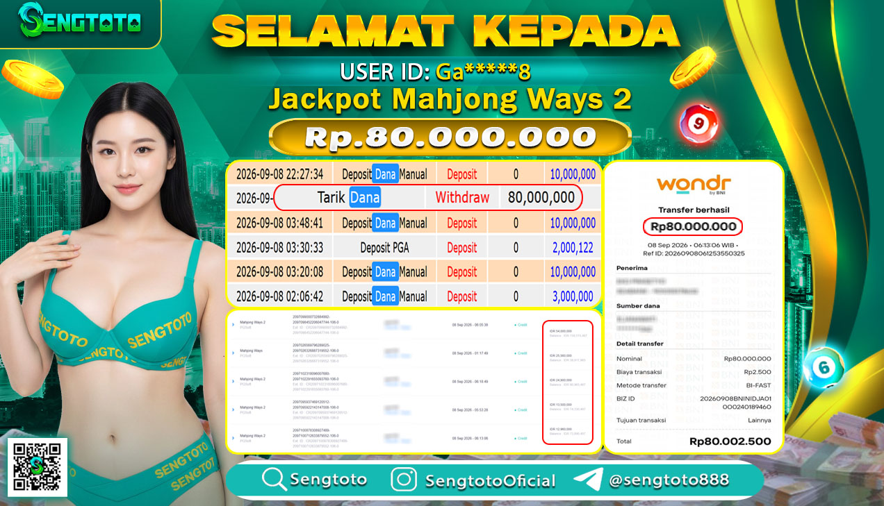 BUKTI PEMBAYARAN SLOT MAHJONG WAYS 2