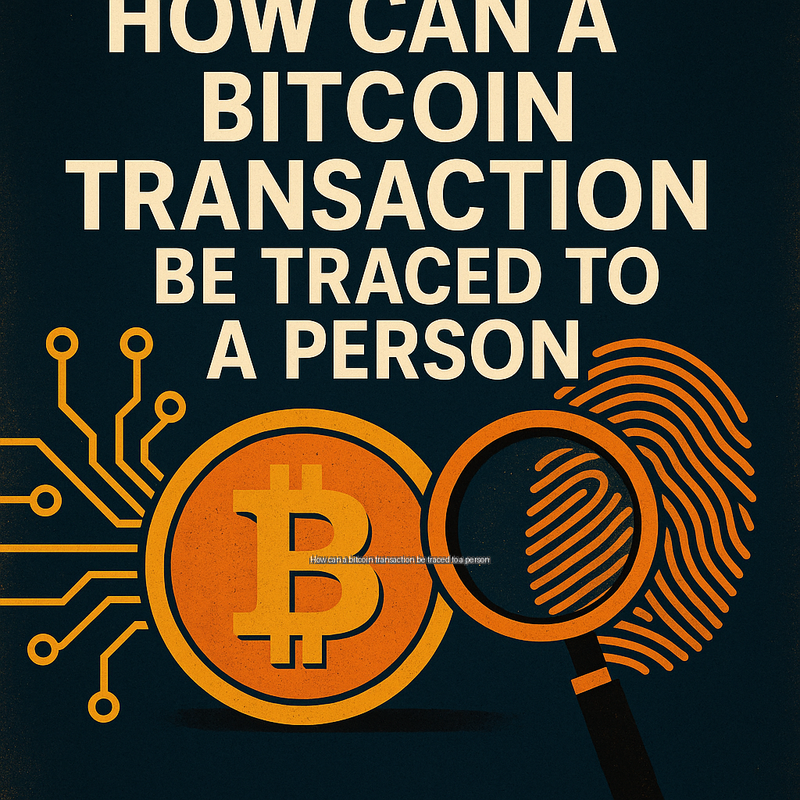 How can a bitcoin transaction be traced to a person