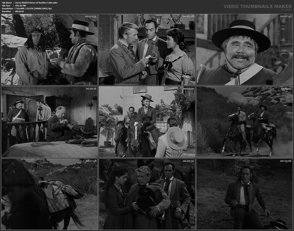 Zorro S02E03 Horse of Another Color.mkv