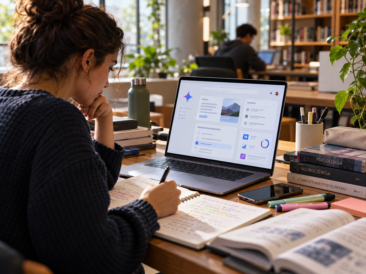 Google amplia cadernos de estudo do Gemini e transforma IA em tutor personalizado