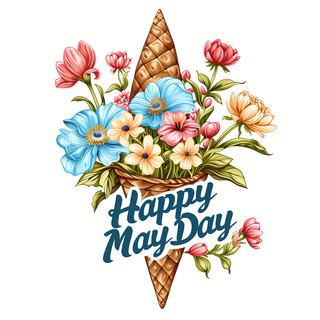kisscc0-happy-may-day-waffle-cone-hand-lettered-text-paste-66230f4fb866f3-0634841717135737117553