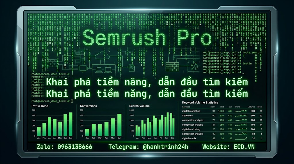 tài khoản semrush pro 12 tháng