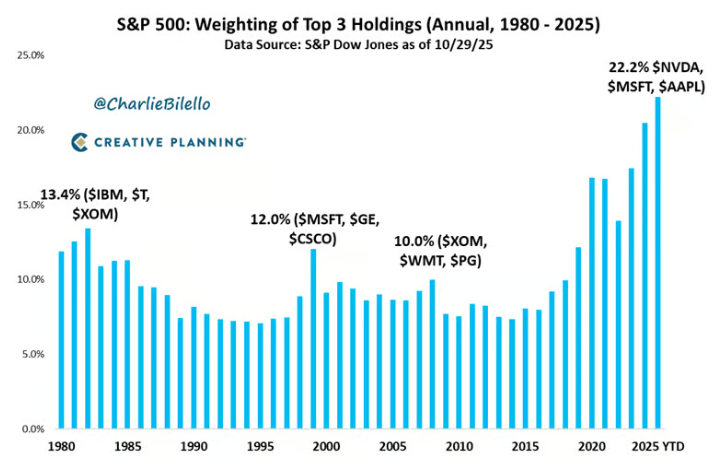 SP 500 top three Nov 2025