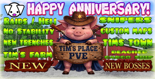Tims Place PVE 10x /Custom Heli/Bradley/Bots/snipers