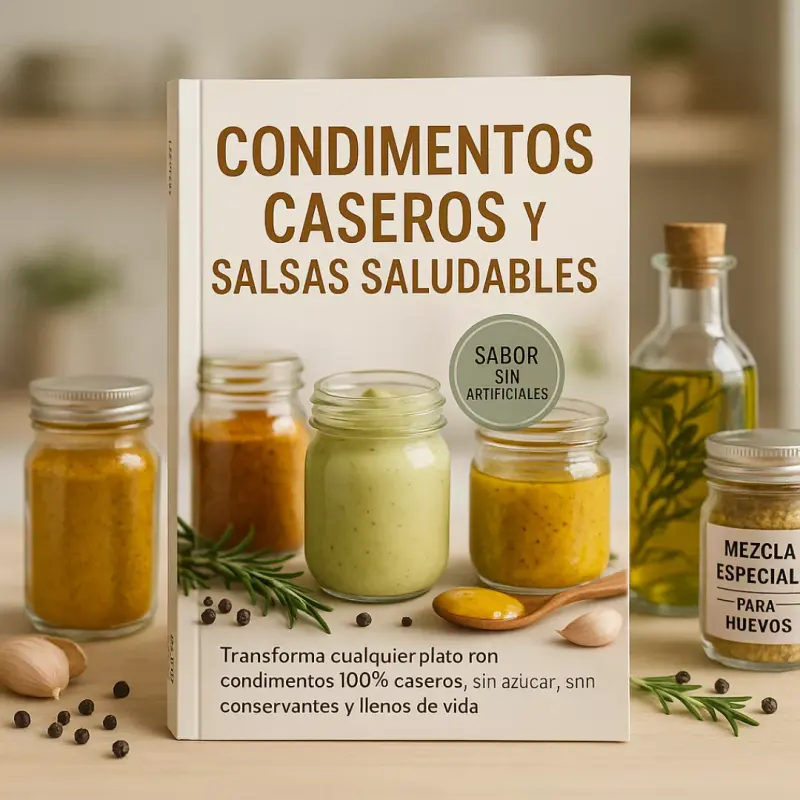 Condimentos caseros y salsas saludables