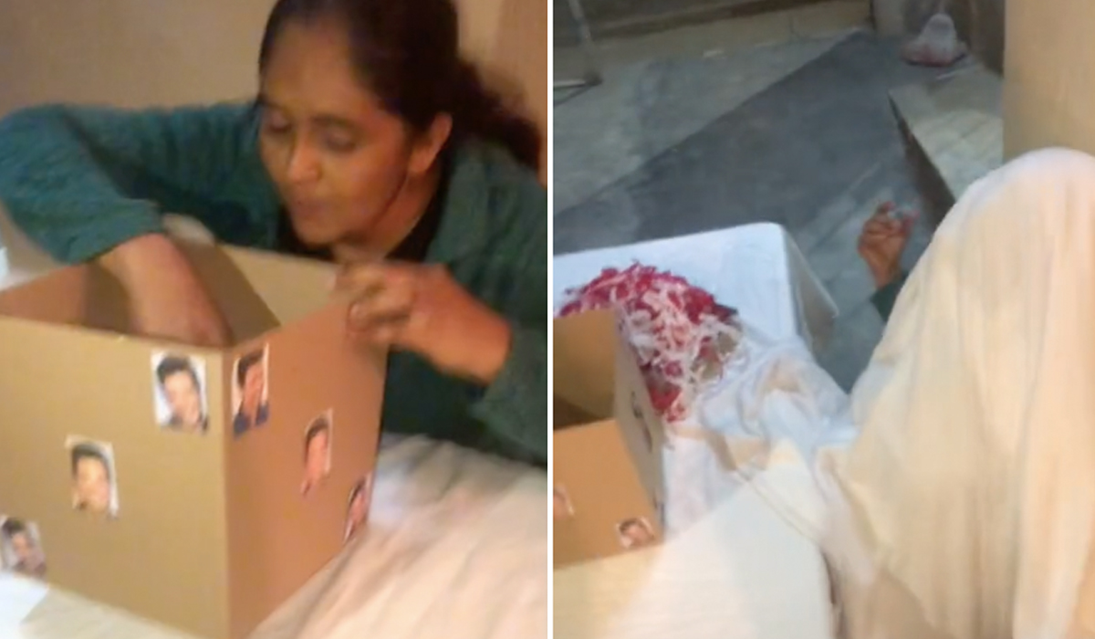 Mujer recibió de regalo una cobija de Chayanne y no dudó en besarlo