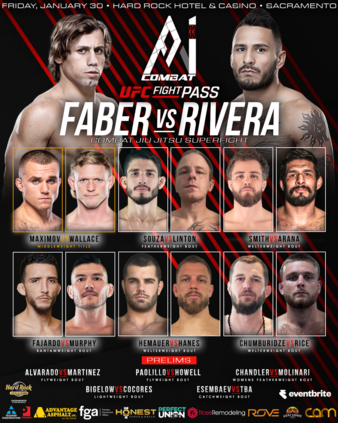 A1 Combat 33: Legends Collide - Faber vs. Rivera