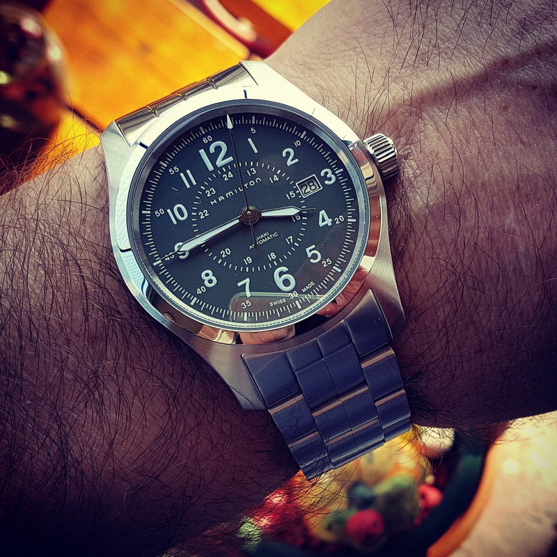 Hamilton Khaki Field Auto 42mm 100M Green Dial Cal. H10 Ref. H70605163 (1)