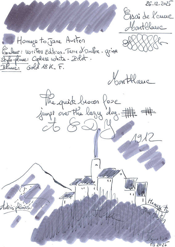 Homage to Jane Austen Ink Montblanc