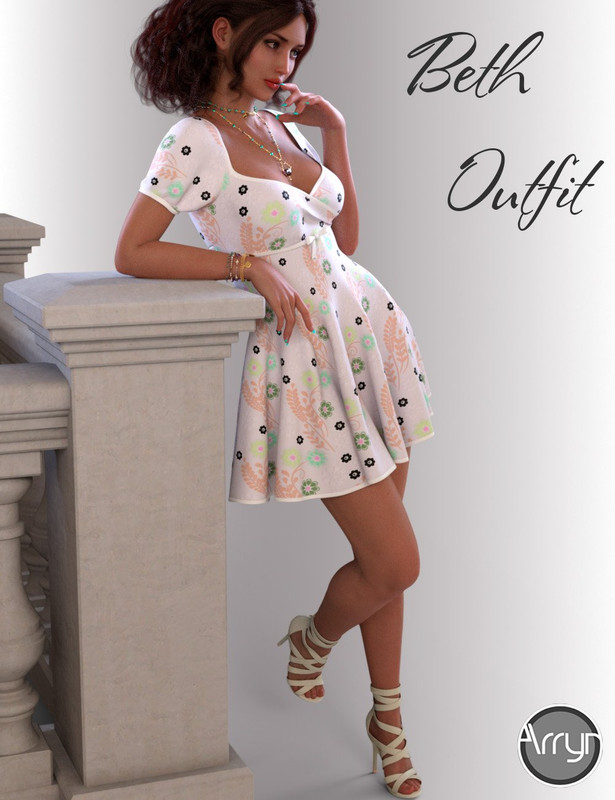 dForce Beth Holiday Outfit for Genesis 8 Female(s) dForce Beth Holiday Outfit for Genesis 8 Female(s)