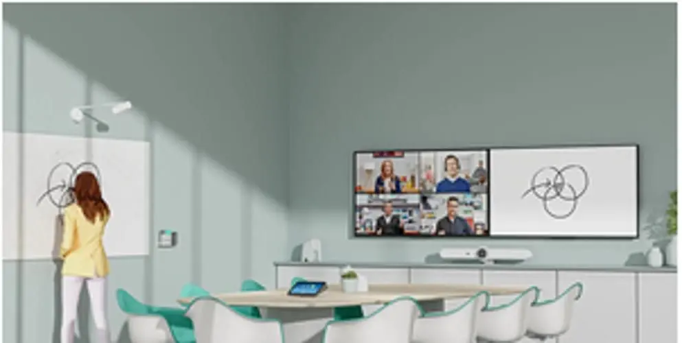 Botão de compartilhamento sem fio da Logitech Scribe