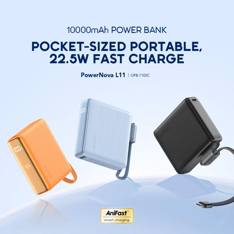 Oraimo PowerNova L11 Ultra Slim Fast Charging Power Bank Studio Banner