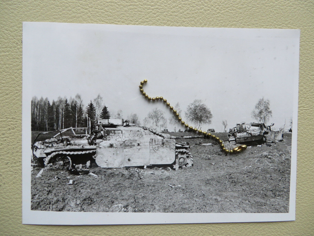 Foto Sturmgeschütz Sauikopfblende Ostpreussen März April 1945