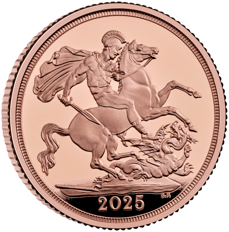 2025 Proof St. George's and Dragon Sovereign Reverse