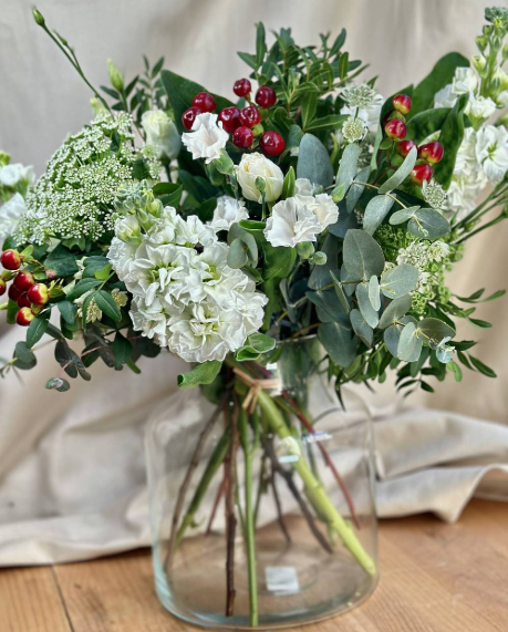 Ramo Silvestre En Tonos Blancos (Grande)