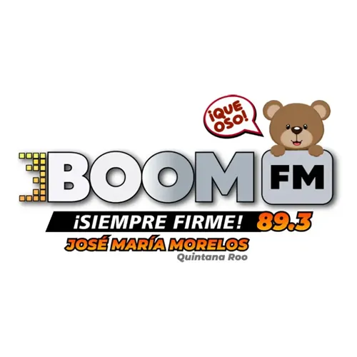 89.3 Boom FM (José María Morelos) - 89.3 FM -XHCCBP-FM - Cadena Boom FM - José María Morelos, Quintana Roo logo