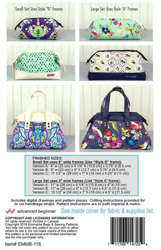 Emmaline Bags Trifecta Zip Bags Pattern - 6 Sizes 711766147259 - Quilt in a  Day Patterns