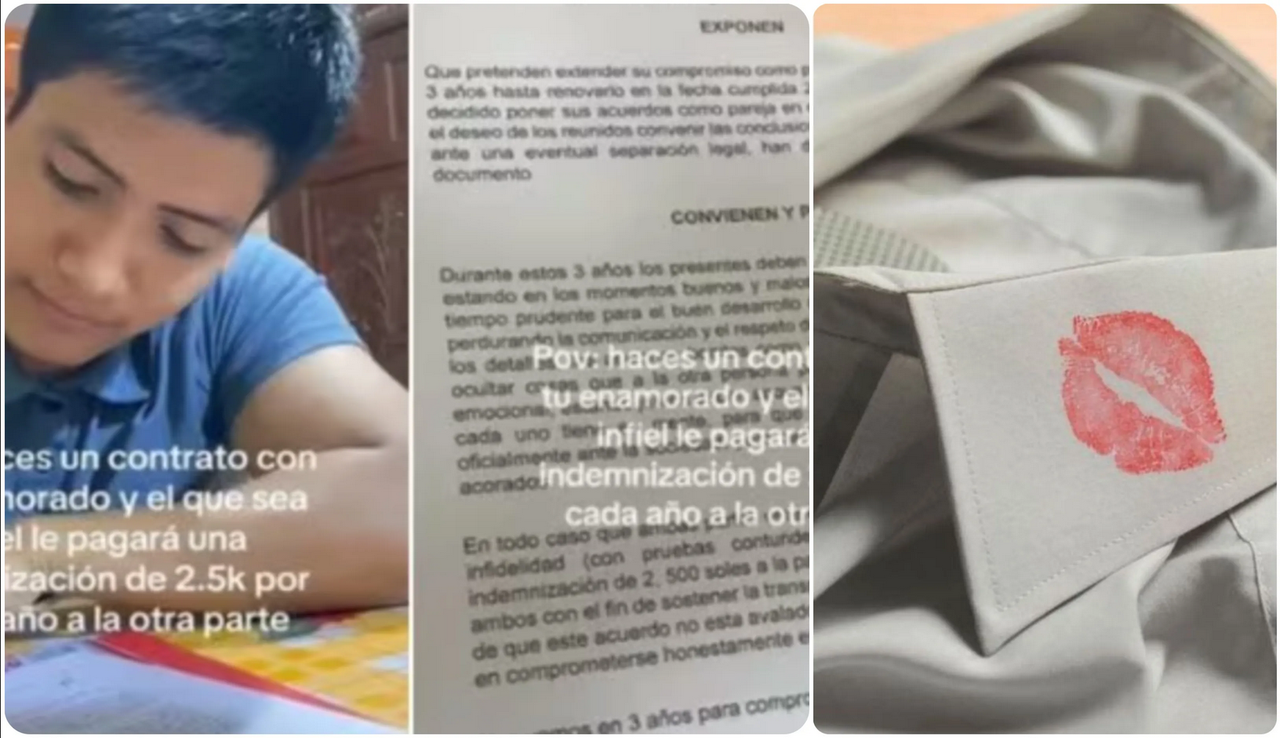 Pareja firma un contrato para evitar infidelidades; quien lo incumpla debe pagar