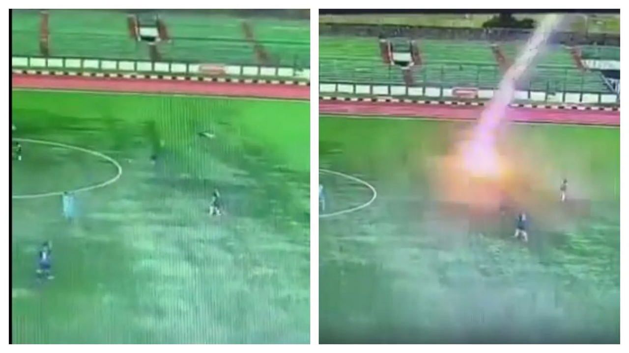 Hombre muere tras ser alcanzado por un rayo mientras jugaba fútbol (Video)