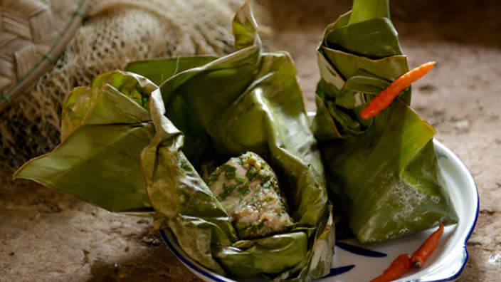Steamed Fish In Banana Leaves Recipe