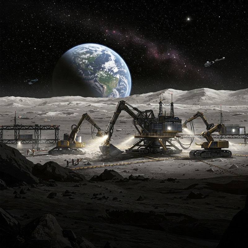 Detailed graphic outlining the key phases and objectives of NASA's Artemis program for lunar return.