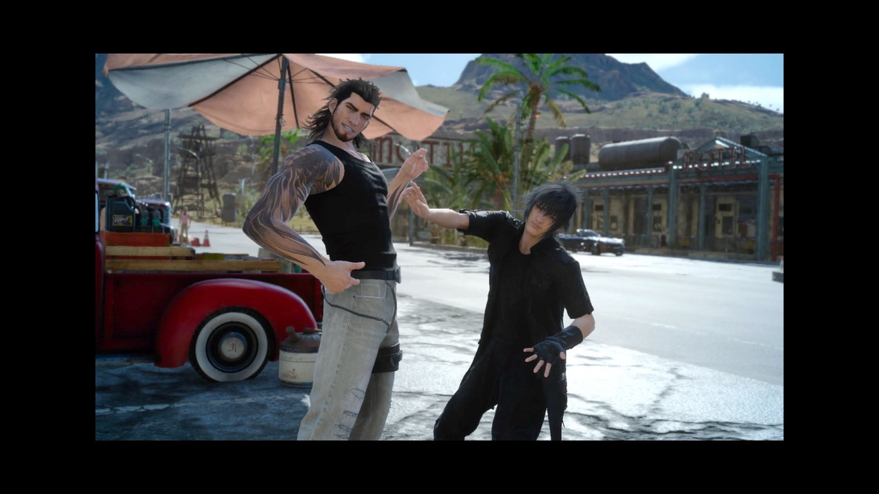 gladio and noct doing whatever they're doing, again.