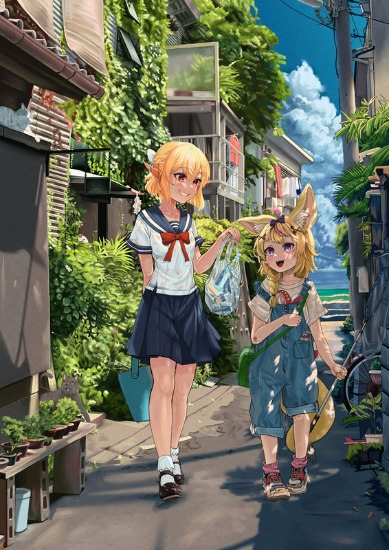 shiranui-flare-and-omaru-polka-hololive-drawn-by-snarkhunt-eb19df9dc2695d1be26c260df098d786-1