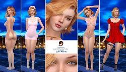 Zoey Martin realm of oblivion custom character Sims 4 CAS outfit preview - thumbnail