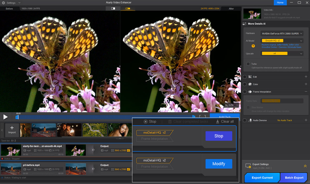 Aiarty Video Enhancer لأداء عملي وسهل الاستخدام