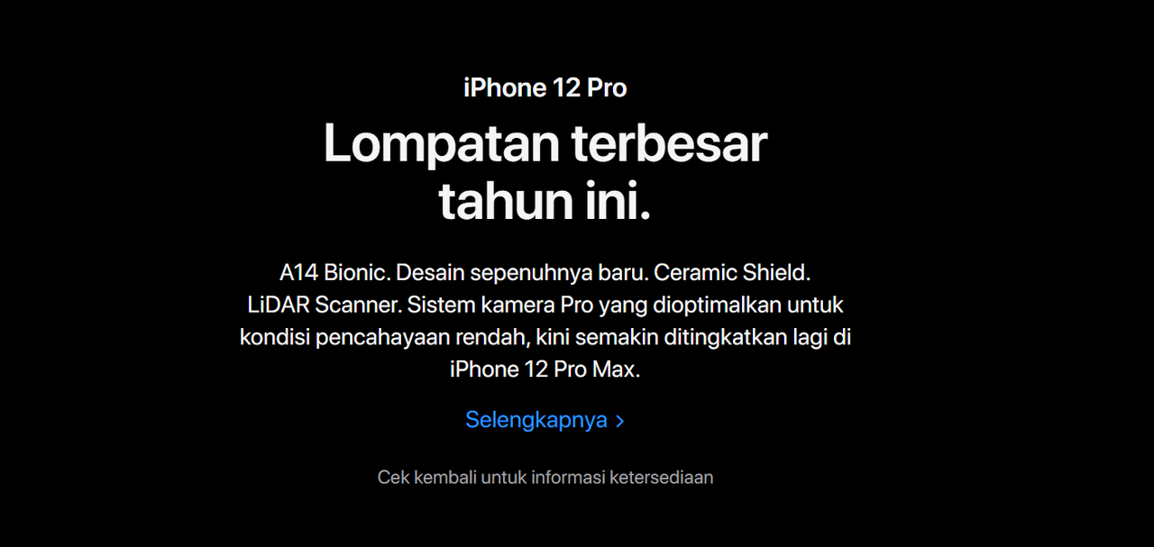 Informasi iPhone 12 di Indonesia.