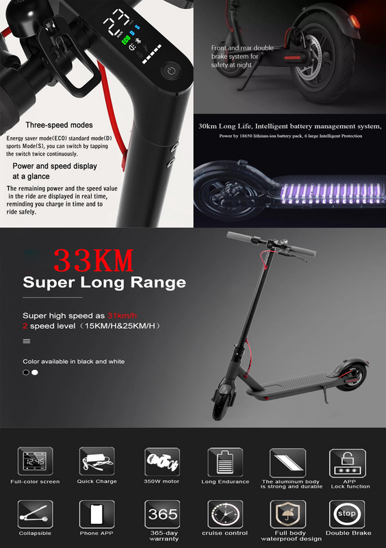 Trottinettes électriques i8 - Rides rapides, pliables et amusantes