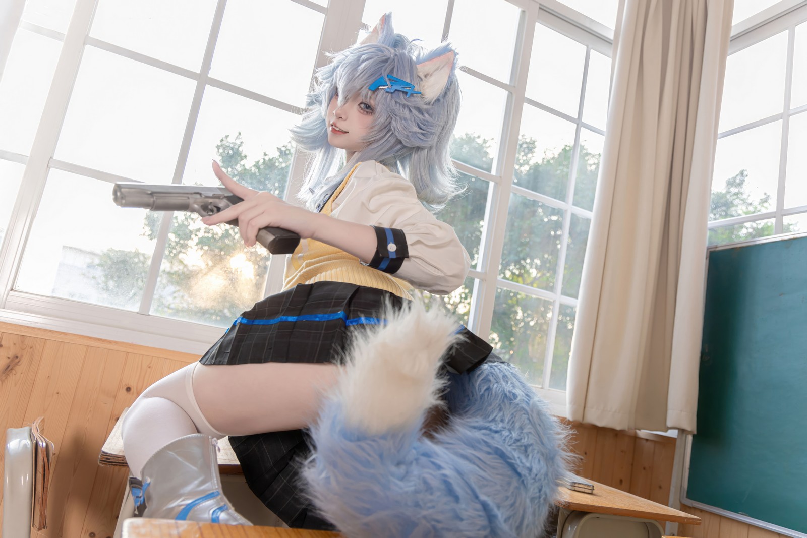 纸悦Etsu_ko《少女前线 PA-15》高校心跳物语 Cosplay 套图[51P-385M]插图2