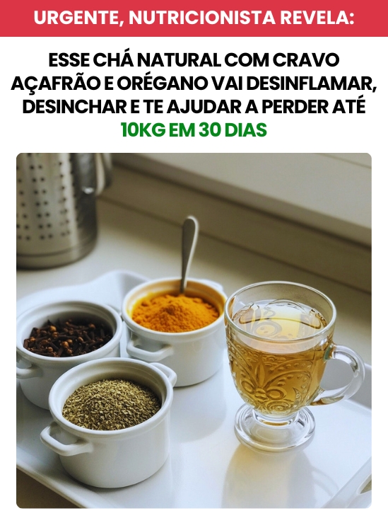 Chá natural para emagrecimento