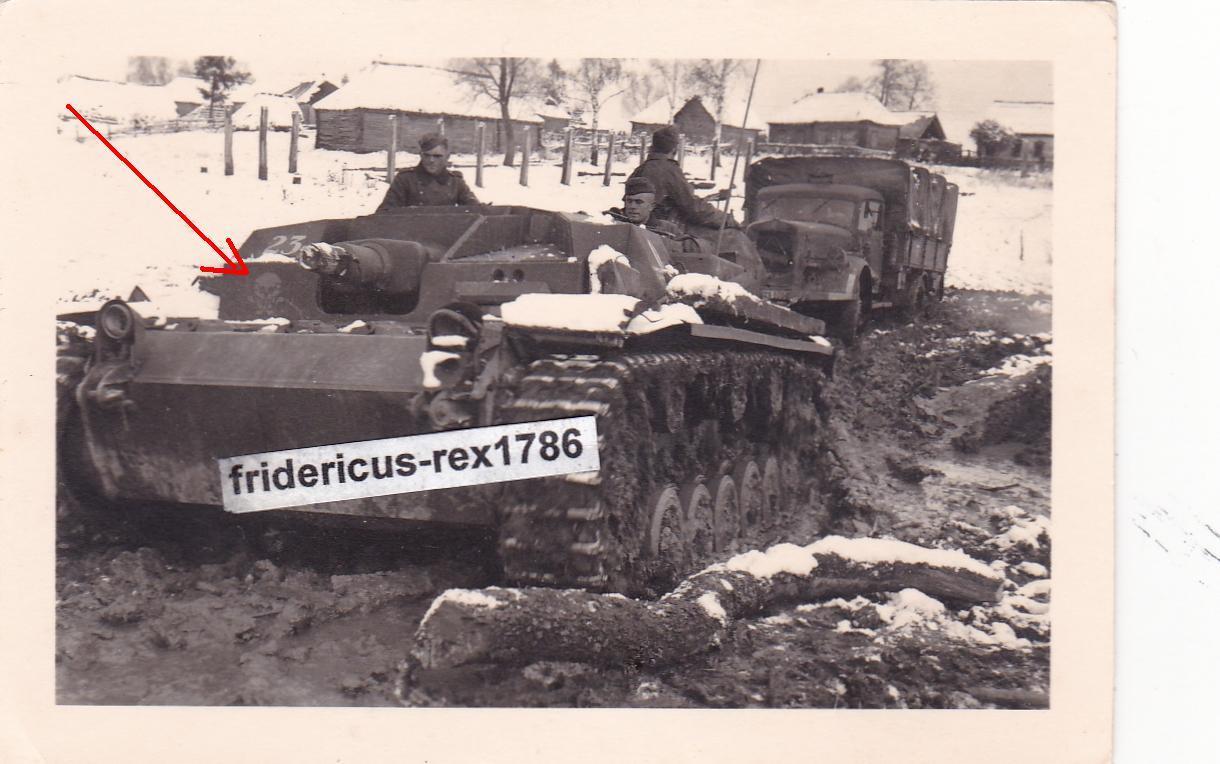 Foto elit e Stug Sturmgeschütz Saukopfblende Stummel mit Kennung