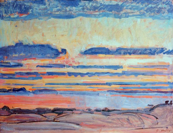 Ferdinand-Hodler-Sonnenuntergang-am-Genf