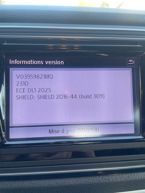 Mise à jour Cartographie Discover Media sur AMAROK effectuée (1)