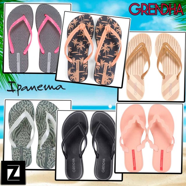 3 Chinelos Grendha ou Ipanema Feminino