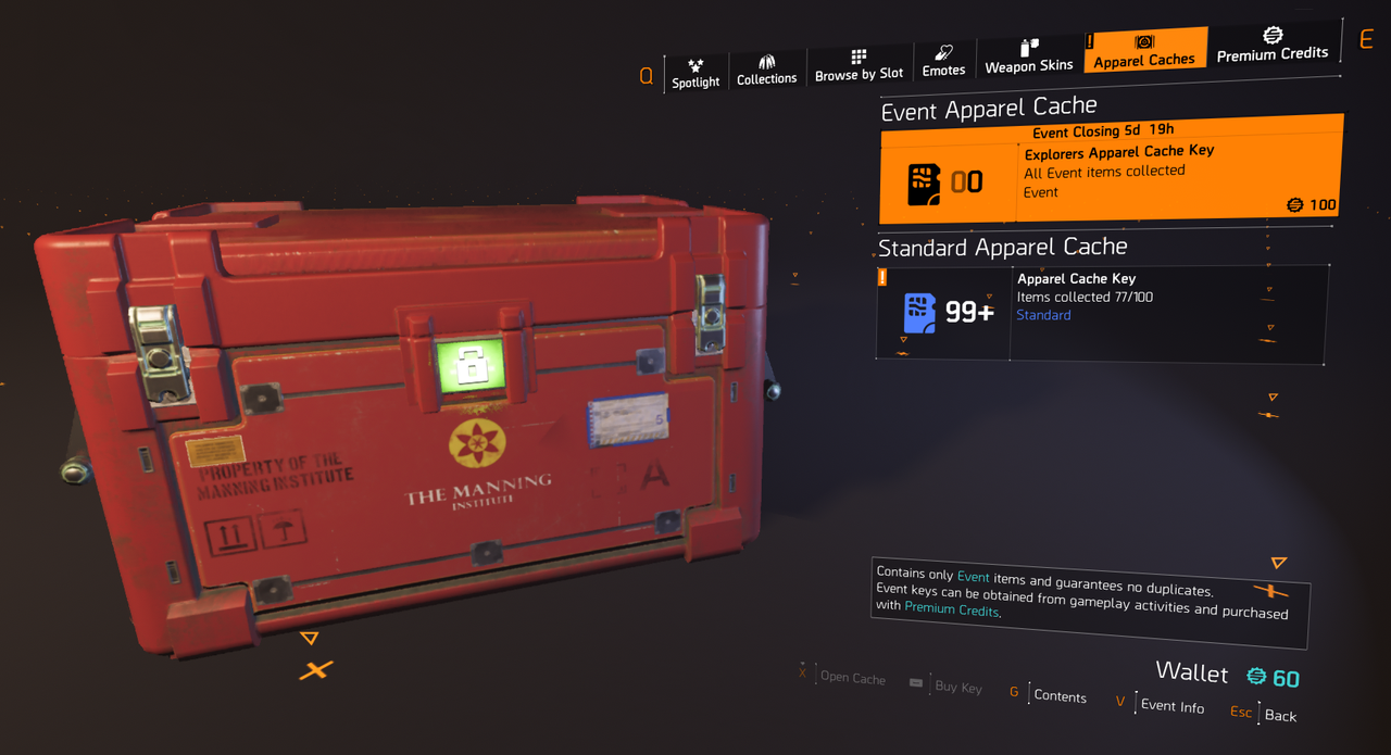 Cache key. Events_cache.