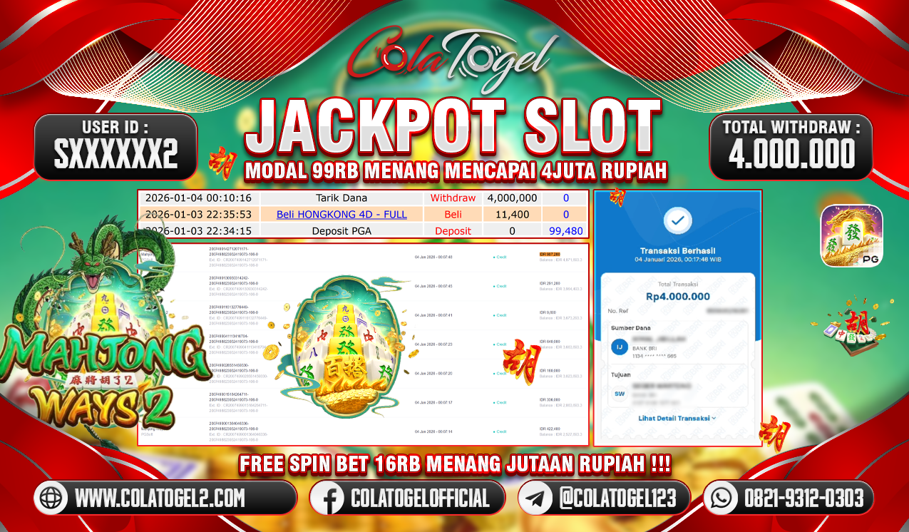 JACKPOT SLOT GACOR!!