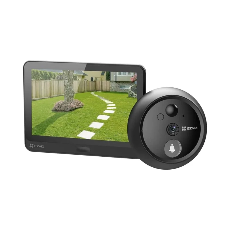 Ezviz HP4 – Sonnette vidéo sans fil Full HD 1080p avec écran 4.3″, vision nocturne et appel bidirectionnel