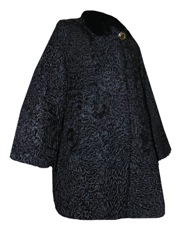 Red Karakul Fur Coat
