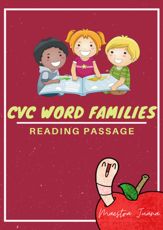 Download CVC WORD FAMILIES READING PASSAGE PDF or Ebook ePub For Free with | Phenomny Books
