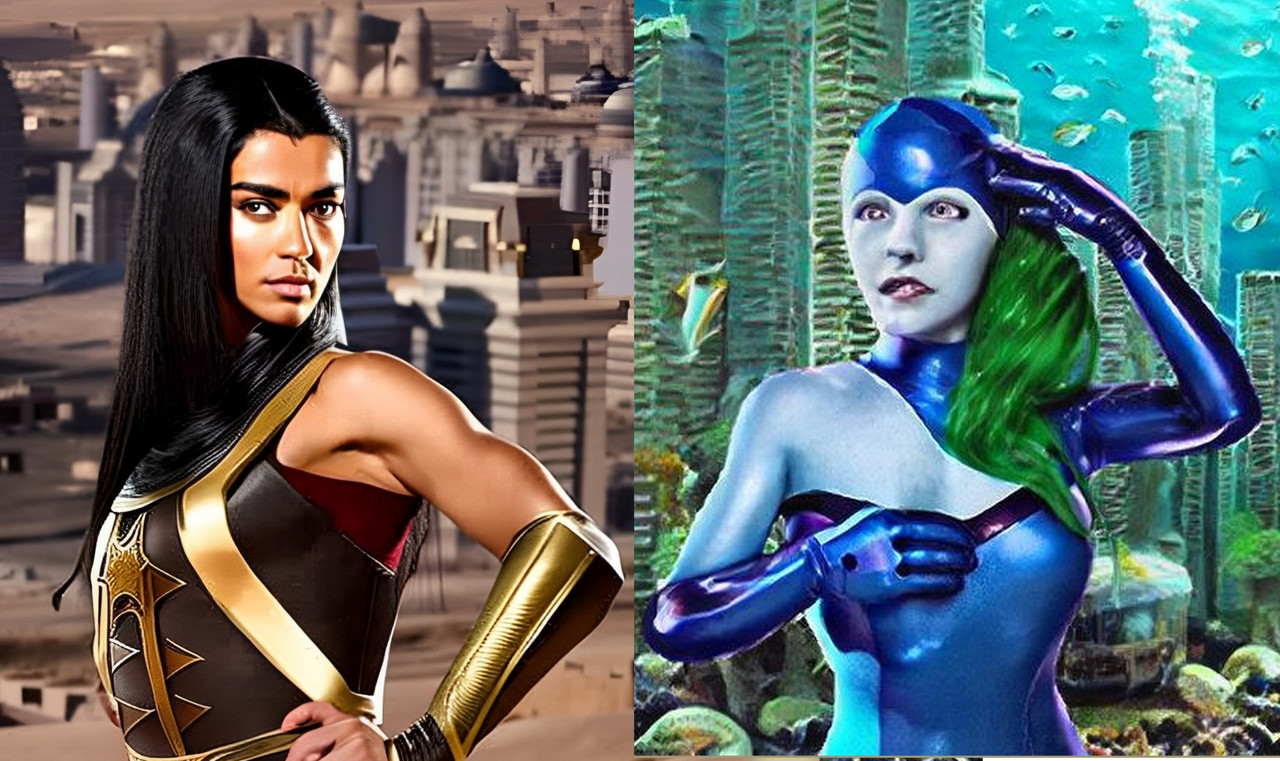 Sirocco and Gulfstream, 2 superheroines who have similar powers