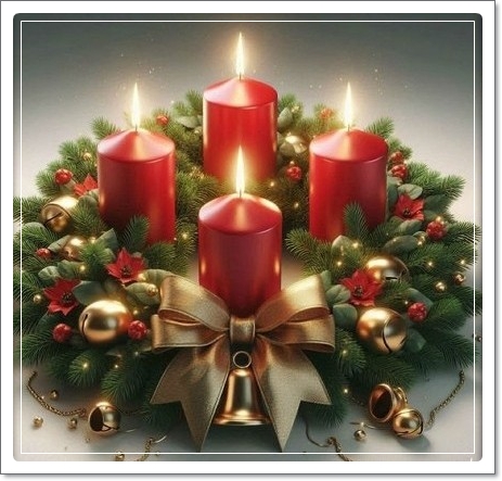 ADVANT-KRANS-VIER-KAARSEN