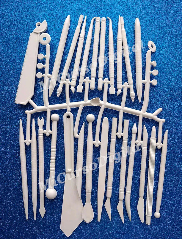 estiletes estecas bolillos y espatulas y rodajas para modelado e