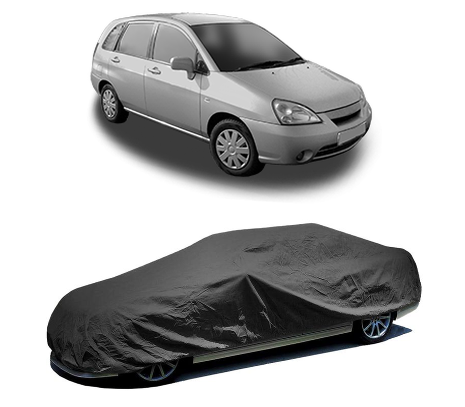 Husa tip prelata auto pentru SUZUKI LIANA Hatchback 2001 - 2007,culoare negru, material textil impermeabil, rezistanta la intemperii praf UV, CARPASSION Husa Protectie