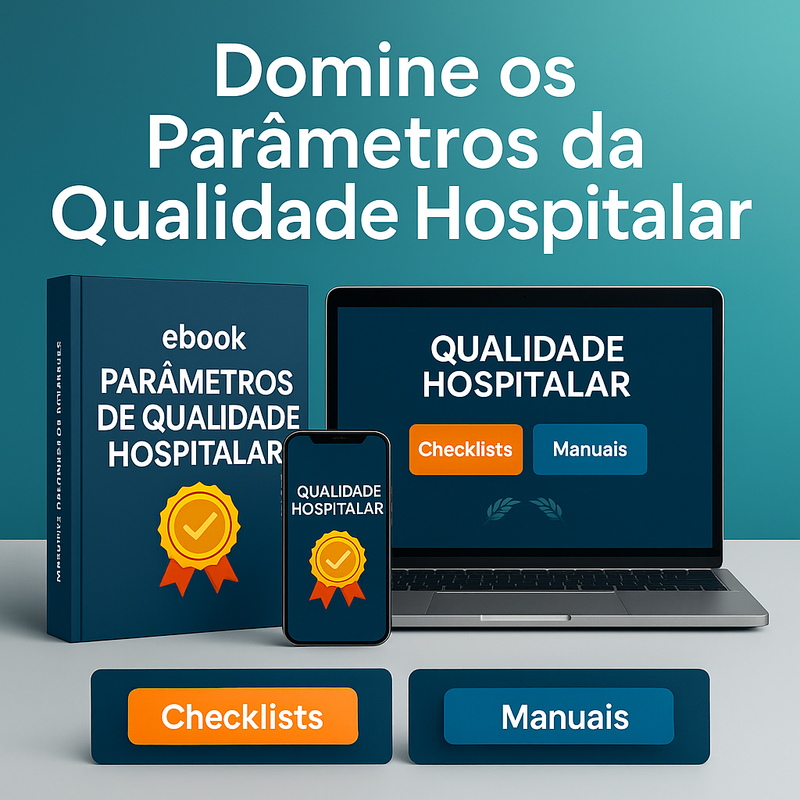 Mockup do Guia Interativo Parâmetros da Qualidade Hospitalar