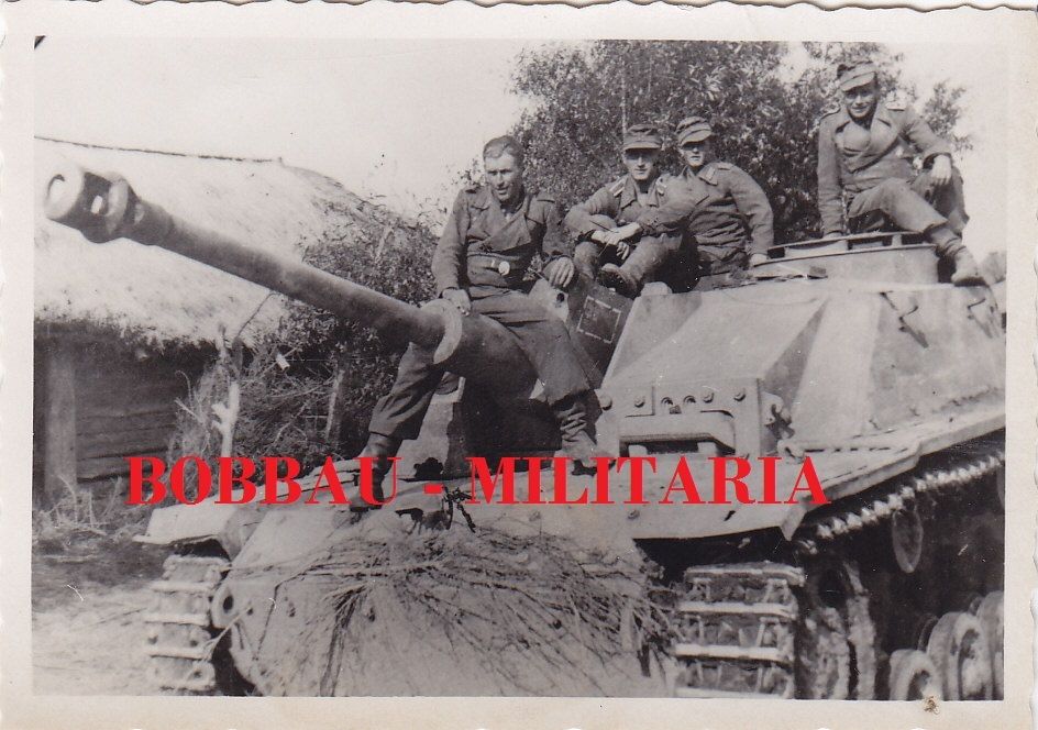 Sturmgeschütz STUG III Langrohr Front abgetarnt 
