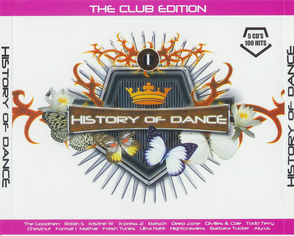 25/11/2023 - Various ‎– History Of Dance - 1 - The Club Edition (5 × CD, Compilation )(Sony BMG Music Entertainment ‎– 88697 01217 2) 2006   (320) Cover
