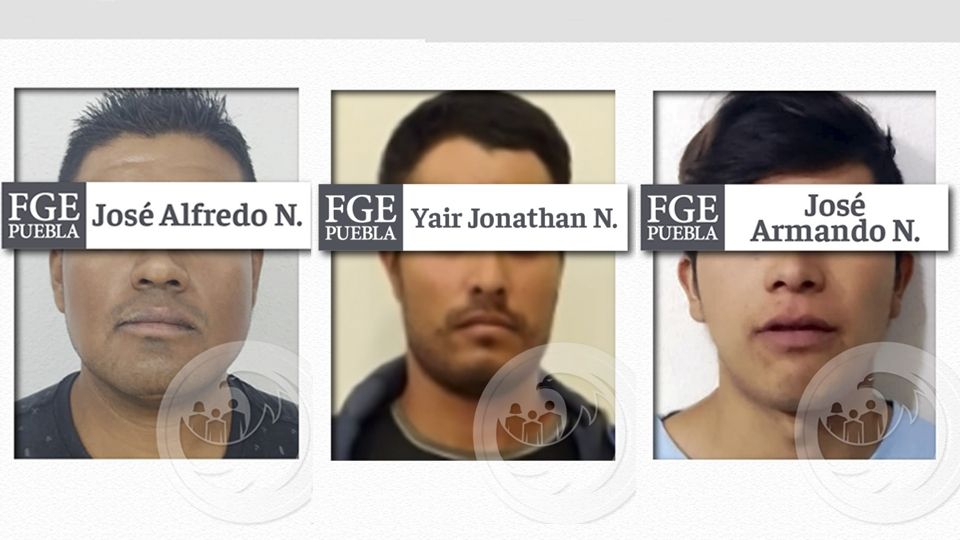 Arrestan a tres hombres por el homicidio de tres personas en Puebla; uno de ellos es policía